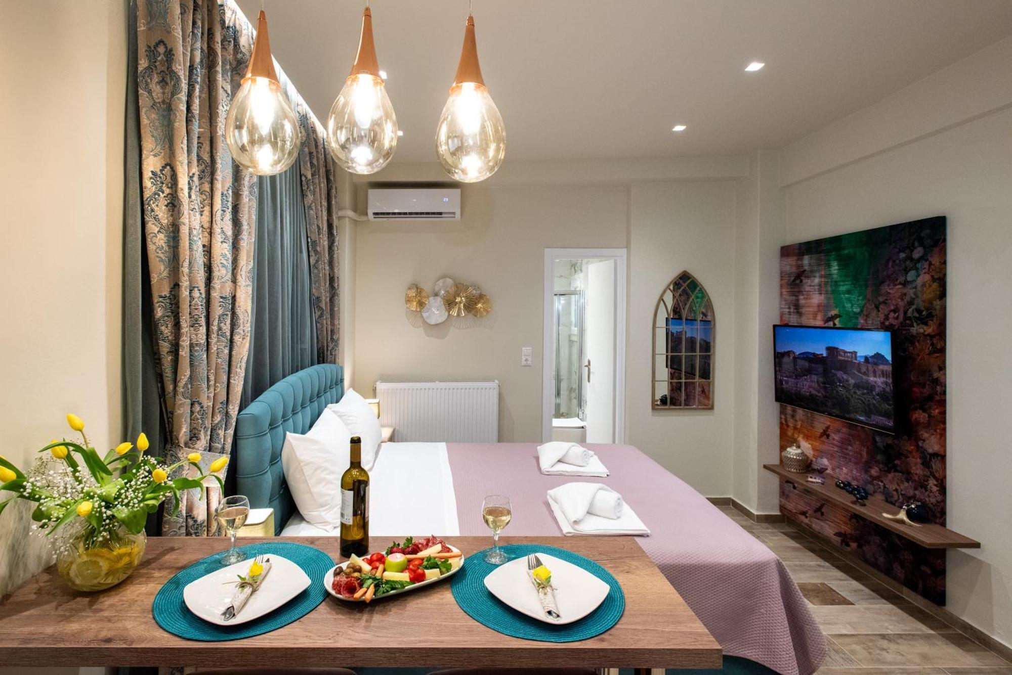 Blue Ark Romantic Studio Under Acropolis Афины Экстерьер фото